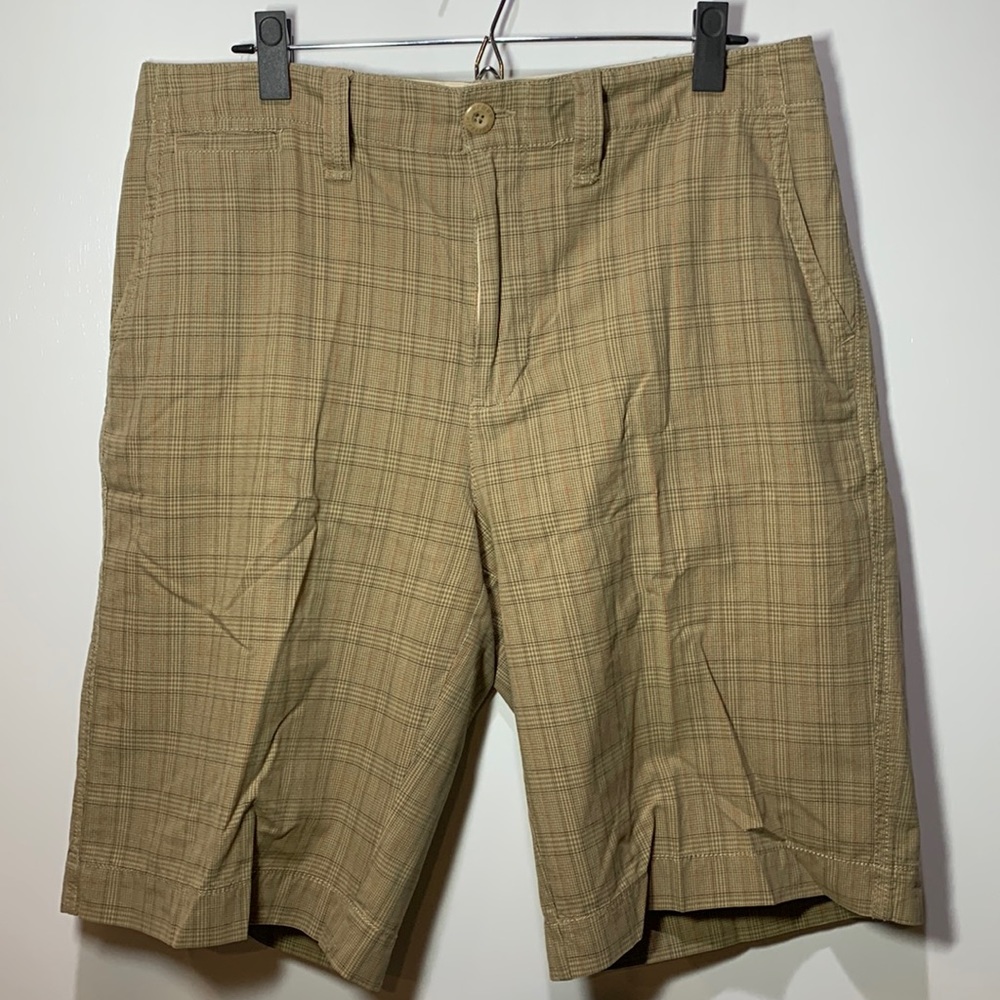 Urban Pipeline Beige/Tan Plaid with Orange Stripes W34